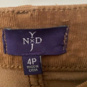 NYDJ corduroys-size 4 petite